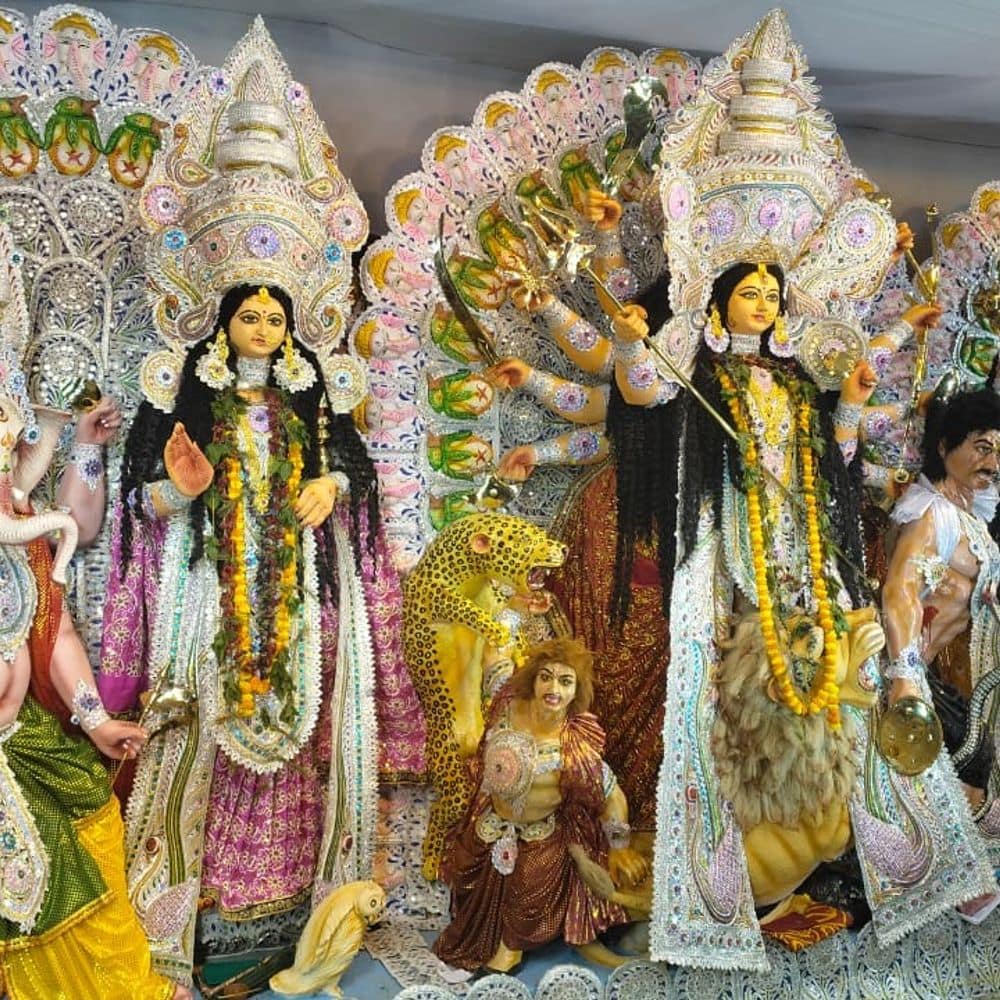 डाकबंगला चौराहे की प्रतिमा का कल विसर्जन:गंगा घाटों के पास 10 कृत्रिम तालाब बने, मजिस्ट्रेट-पुलिस बल 3 पालियों में तैनात