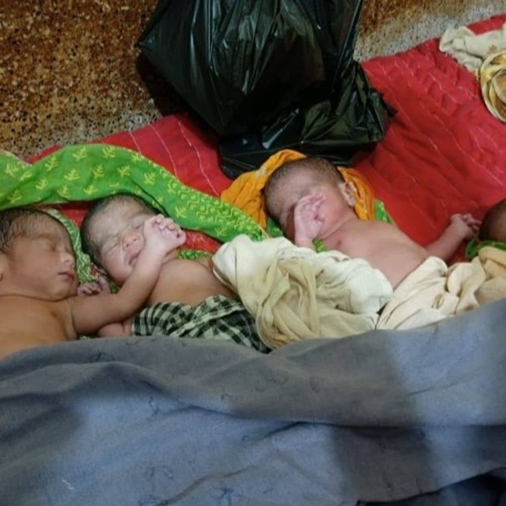 महिला ने एक साथ 4 बच्चों को दिया जन्म:पहले से भी थे 4 बच्चे, 8 बच्चों का पोषण कैसे होगा परिवार को चिंता