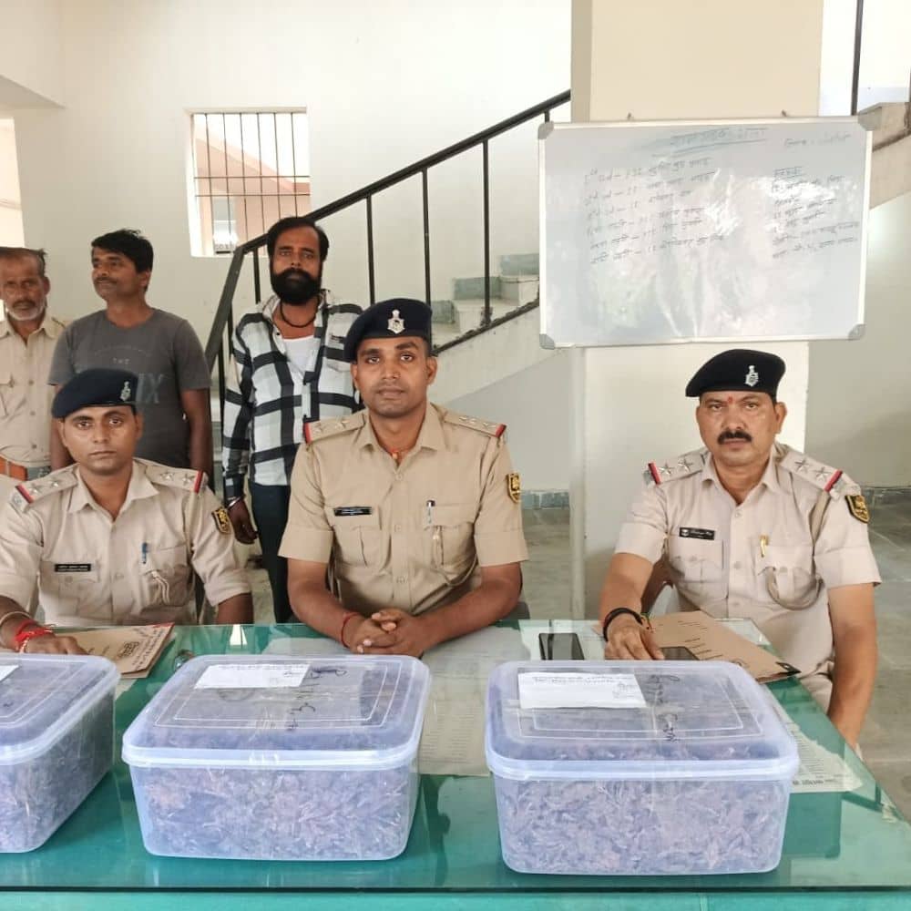 रक्सौल में 9.6 किलो गांजा बरामद:रामगढ़वा में दो तस्कर गिरफ्तार, नेपाल से गांजा लाकर करते थे सप्लाई