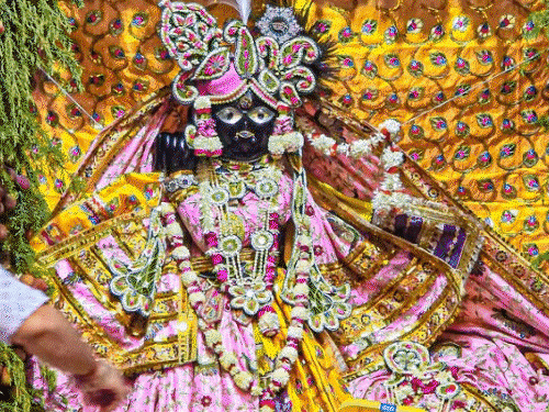 सुप्रीम कोर्ट का फैसला आते गोस्वामी गाने लगीं ‘बधाई गीत’:बोलीं- ठाकुरजी ने हमें अपने पास रखा, अब यूपी सरकार की ट्रस्ट पर रोक लगी