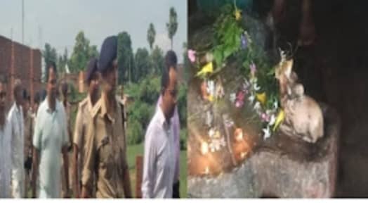 नवादा में दो मंदिरों की मूर्तियां खंडित ,ग्रामीणों में आक्रोश